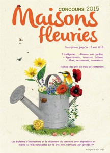 Affiche maisons fleuries