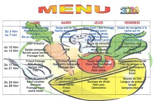 Menu Cantine de Mortagne